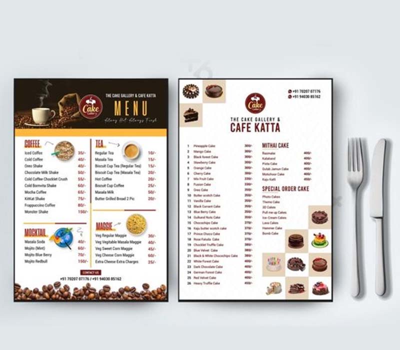 Menu Card